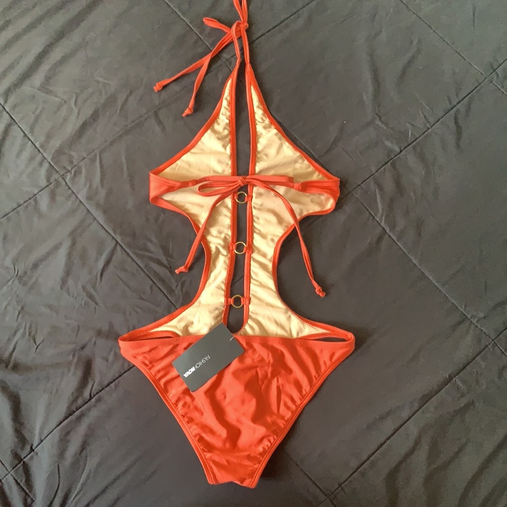 ORANGE 1 Piece BIKINI - Picture 2 of 2